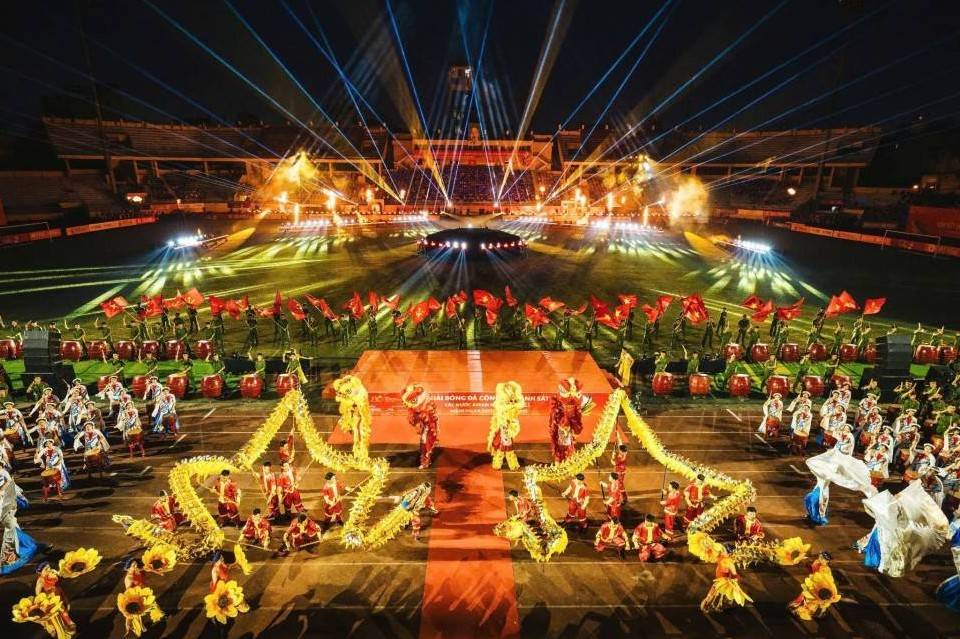 Khai mạc Giải bóng đá Công an – Cảnh sát ASEAN: Khát vọng tỏa sáng từ sân Hàng Đẫy