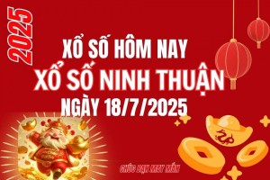 XSNT 18/7, Kết quả xổ số Ninh Thuận hôm nay 18/7/2025, Trực tiếp XSNT ngày 18 tháng 7
