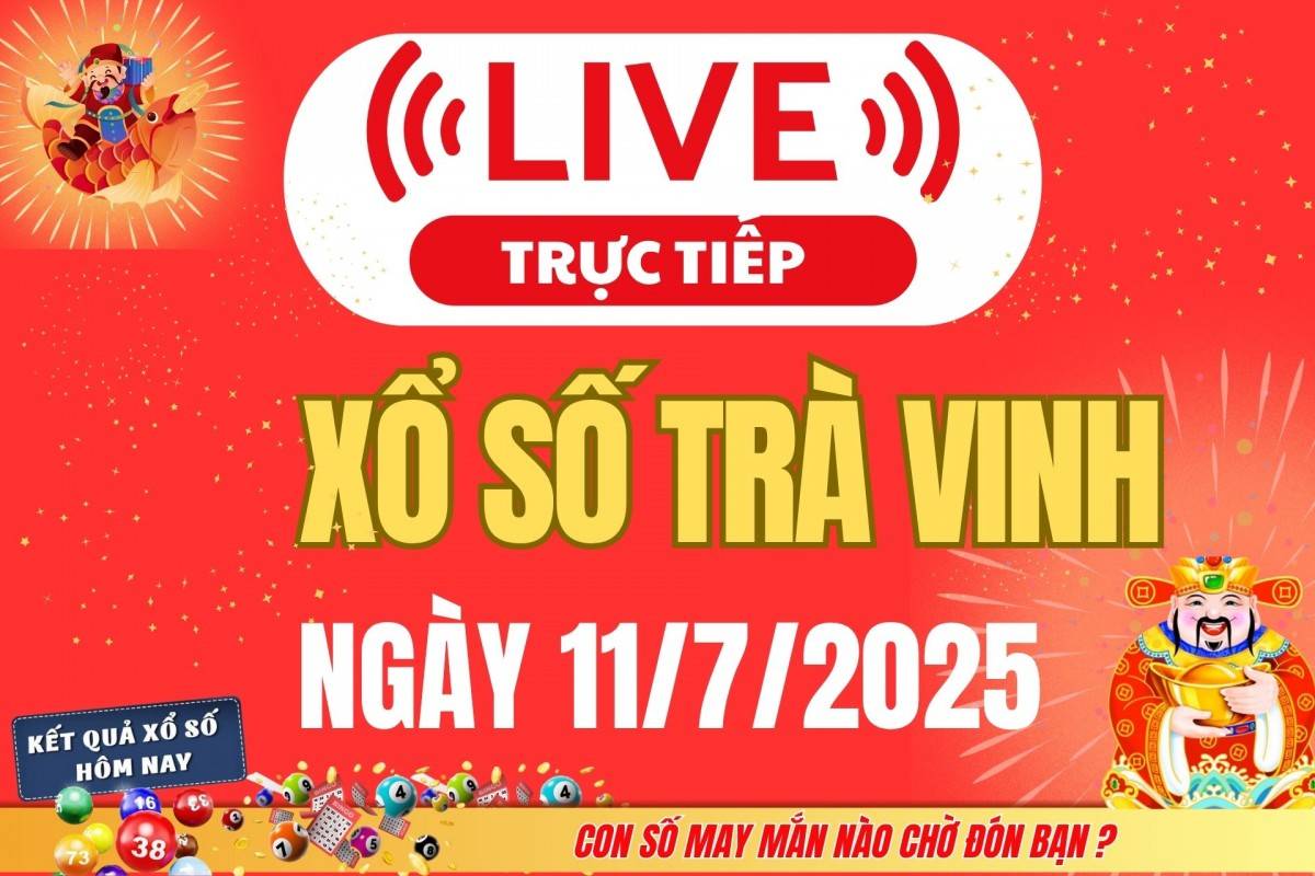 Trực tiếp: Xổ số Trà Vinh hôm nay ngày 20/6/2025 - XSVL 20/6 - Kết quả xổ số Trà Vinh hôm nay