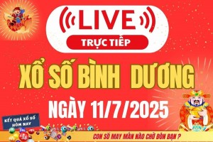 Trực tiếp: Kết Quả Xổ Số Bình Dương Hôm Nay 11/7/2025 – XSBD 11/7 Thứ Sáu cập nhật mới nhất