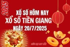 XSTG 20/7, Kết quả xổ số Tiền Giang hôm nay 20/7/2025, Trực tiếp XSTG ngày 20 tháng 7
