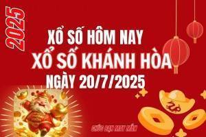 XSKH 20/7, Kết quả xổ số Khánh Hòa hôm nay 20/7/2025, Trực tiếp XSKH ngày 20 tháng 7