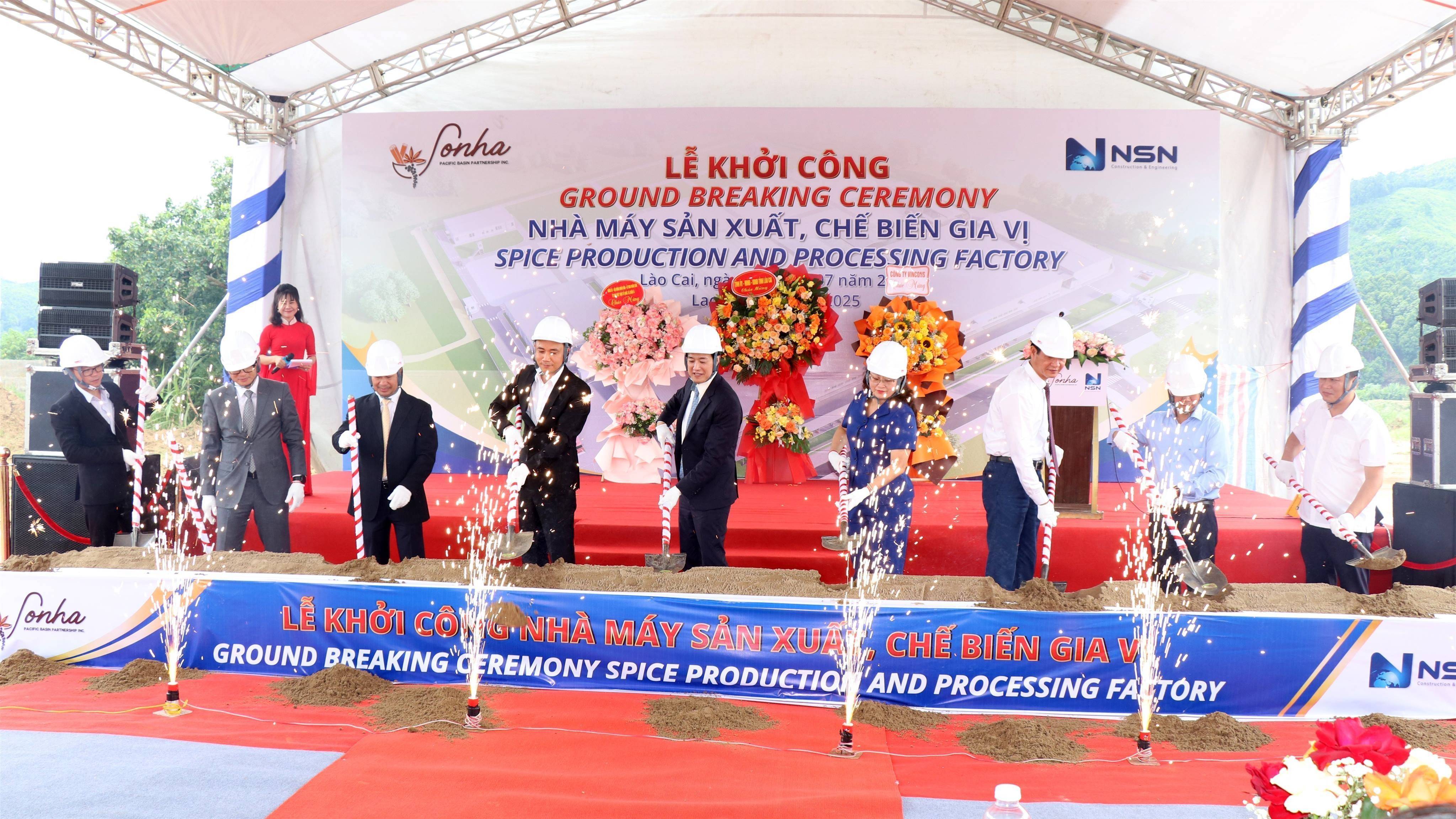 Khởi công Dự án xây dựng Nhà máy sản xuất, chế biến gia vị Công ty TNHH Hương Gia vị Sơn Hà