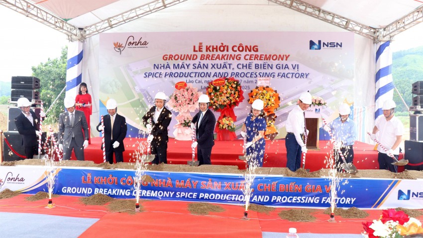 Khởi công Dự án xây dựng Nhà máy sản xuất, chế biến gia vị Công ty TNHH Hương Gia vị Sơn Hà