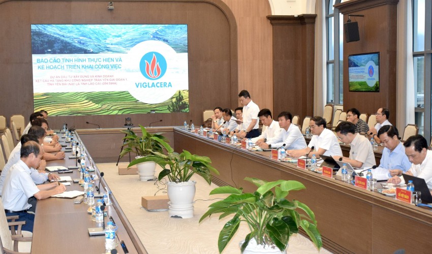 Dự án KCN Trấn Yên: Lào Cai và Viglacera tháo gỡ vướng mắc, đẩy nhanh giải phóng mặt bằng