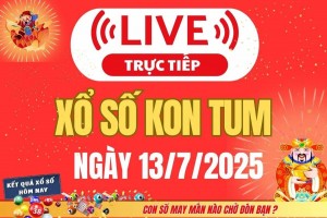 TRỰC TIẾP: Xổ số Kon Tum hôm nay ngày 13/7/2025 - XSKT 13/7 - Kết quả xổ số Kon Tum hôm nay