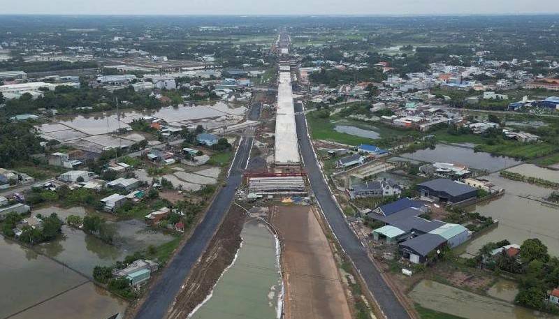 Vành đai 3 TP. Hồ Chí Minh đoạn qua Tây Ninh bứt phá, cán mốc 78%