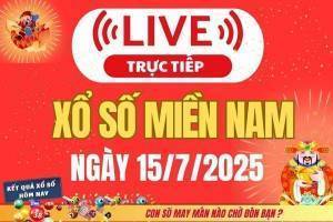 TRỰC TIẾP: Kết quả Xổ số miền Nam hôm nay 15/7/2025 - XSMN 15/7 - XSMN thứ Ba cập nhật mới nhất