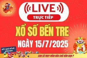 TRỰC TIẾP: Xổ số Bến Tre hôm nay ngày 15/7/2025 - XSBT 15/7 - Kết quả xổ số Bến Tre hôm nay
