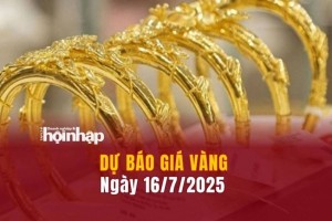Dự báo giá vàng 16/7: Vàng trong nước và thế giới đồng loạt "hạ nhiệt"