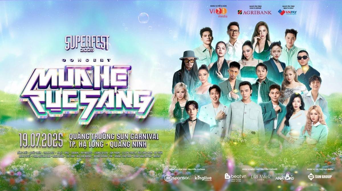 SUPERFEST 2025: “Concert Mùa Hè Rực Sáng” hứa hẹn bùng nổ tại Quảng Ninh
