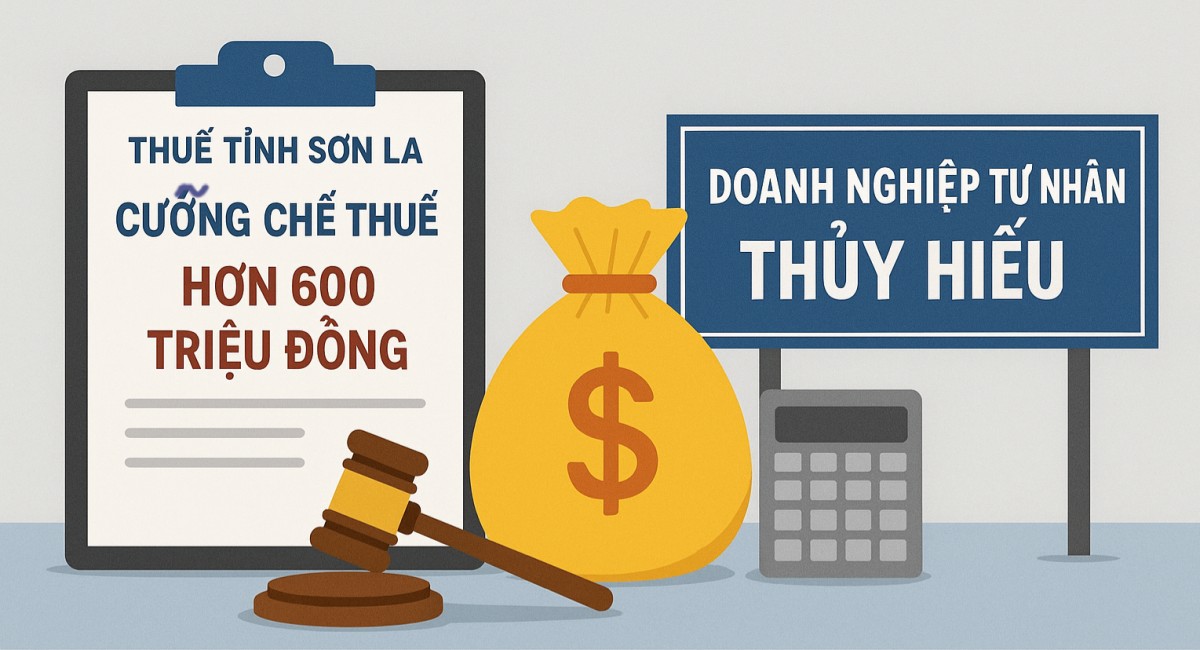 Sơn La cưỡng chế thuế hơn 600 triệu đồng một doanh nghiệp tư nhân