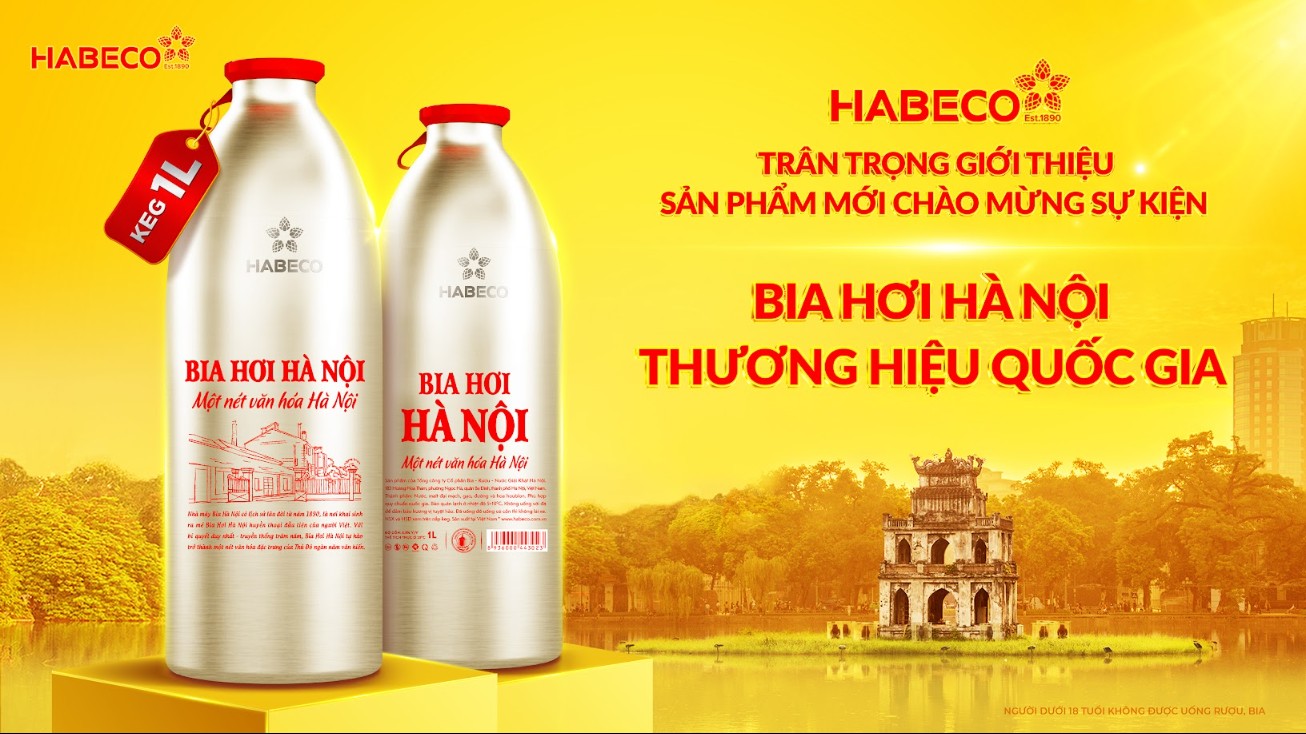 Bia Hơi Hà Nội ra mắt sản phẩm mới – KEG 1L: Khẳng định vị thế thương hiệu quốc gia