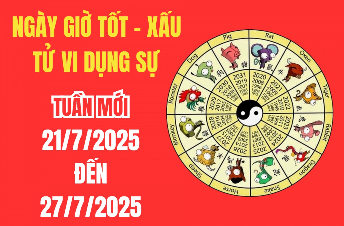 Xem ngày giờ tốt xấu – Tử vi tuần mới từ 14/7 - 20/7/2025: Phân tích chi tiết 9 yếu tố tử vi dụng sự