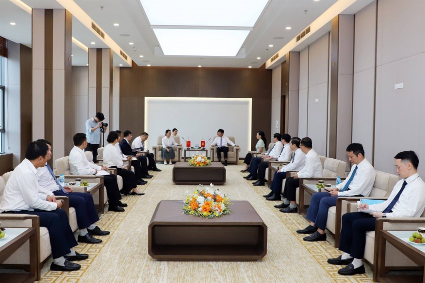 Quang cảnh buổi tiếp (Ảnh: Linh Vũ)