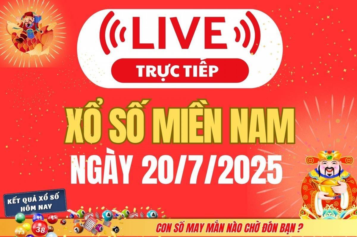 TRỰC TIẾP: Kết quả Xổ số miền Nam hôm nay 20/7/2025 - XSMN 20/7 - XSMN chủ Nhật cập nhật mới nhất