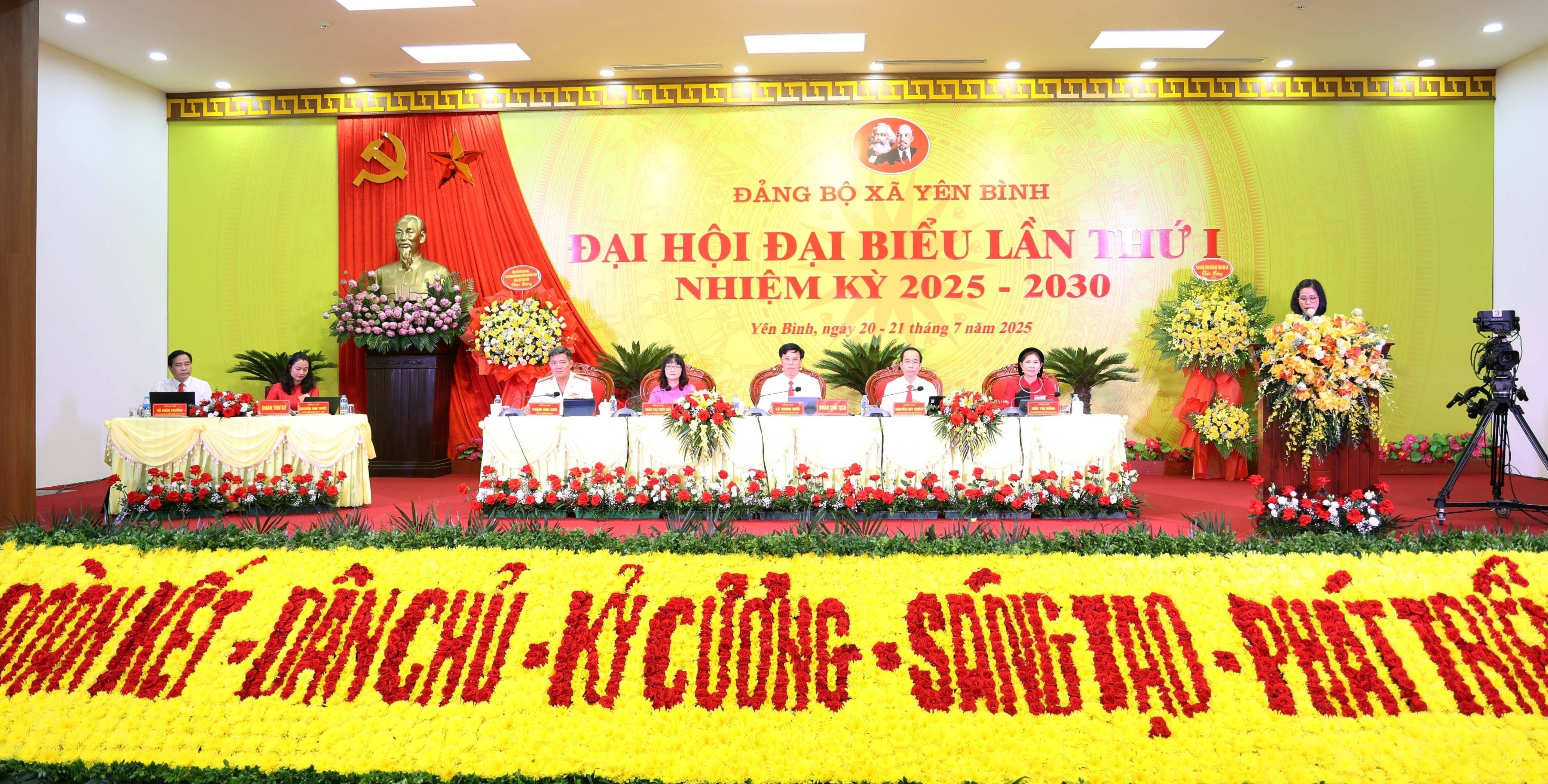 Đại hội Đảng bộ xã Yên Bình lần thứ I nhiệm kỳ 2025-2030: Khởi đầu cho bước phát triển đột phá