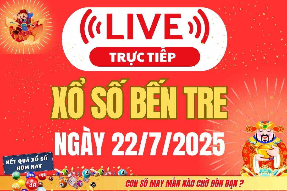 TRỰC TIẾP: Xổ số Bến Tre hôm nay ngày 15/7/2025 - XSBT 15/7 - Kết quả xổ số Bến Tre hôm nay TRỰC TIẾP: Xổ số Bến Tre hôm nay ngày 15/7/2025 - XSBT 15/7 - Kết quả xổ số Bến Tre hôm nay