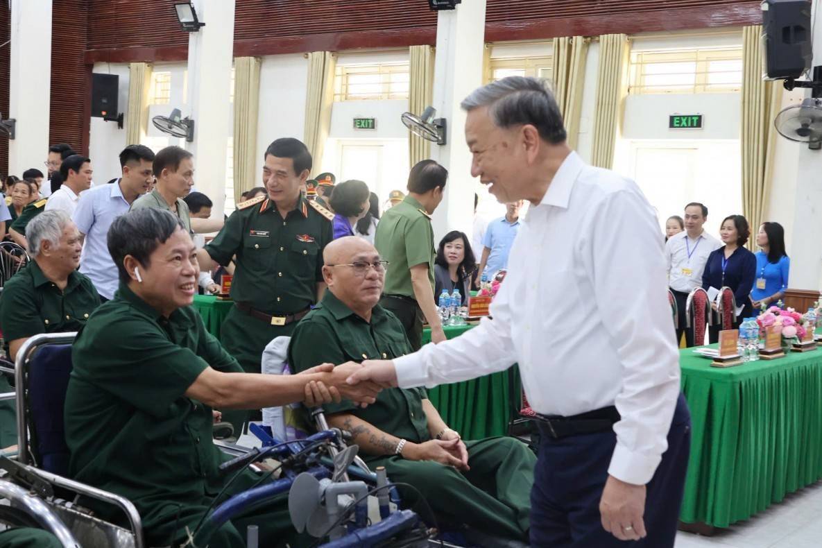 Tổng Bí thư Tô Lâm thăm Trung tâm Điều dưỡng thương binh Thuận Thành - Bắc Ninh