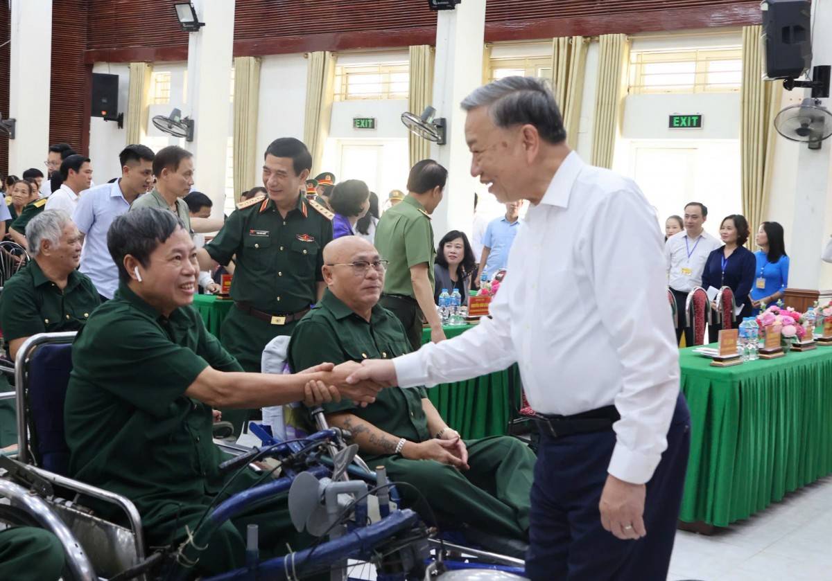 Tổng Bí thư Tô Lâm thăm Trung tâm Điều dưỡng thương binh Thuận Thành - Bắc Ninh