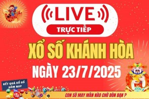TRỰC TIẾP: Xổ số Khánh Hòa hôm nay ngày 23/7/2025 - XSKH 23/7 - Kết quả xổ số Khánh Hòa hôm nay