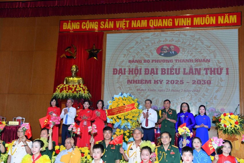 Đại hội đại biểu Đảng bộ phường Thanh Xuân lần thứ I: Nâng cao vai trò lãnh đạo, phát huy sức mạnh toàn dân