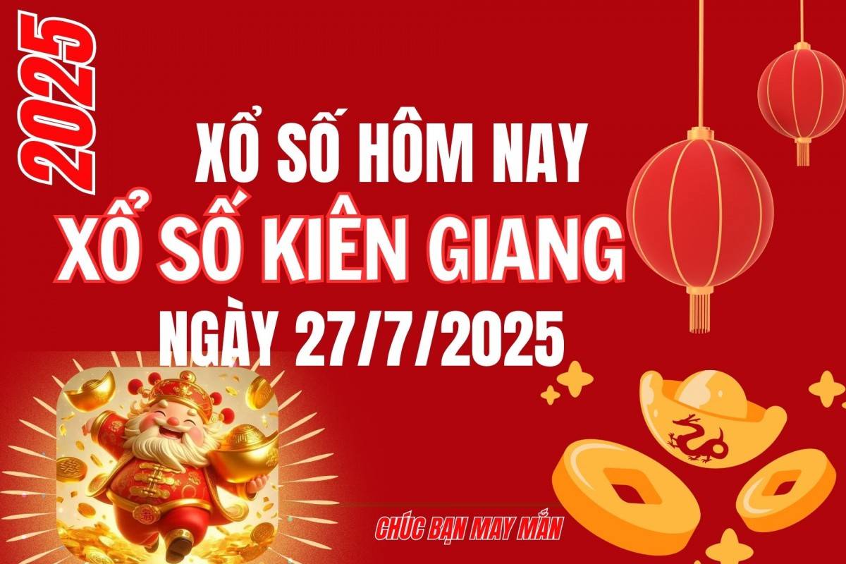 XSKG 20/7, Kết quả xổ số Kiên Giang hôm nay 20/7/2025, Trực tiếp XSKG ngày 20 tháng 7 XSKG 20/7, Kết quả xổ số Kiên Giang hôm nay 20/7/2025, Trực tiếp XSKG ngày 20 tháng 7