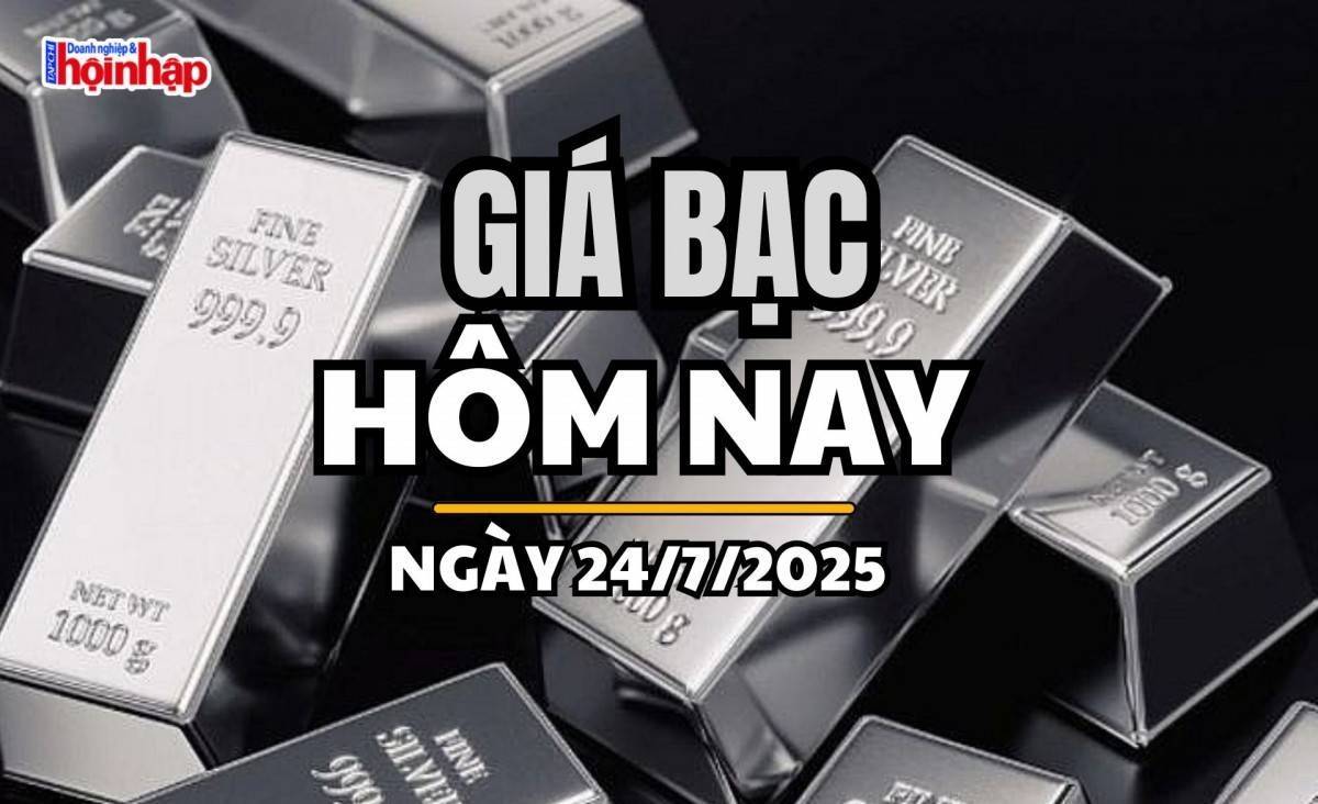 Giá bạc hôm nay 24/7/2025: Giá bạc Phú Quý tiếp đà tăng mạnh