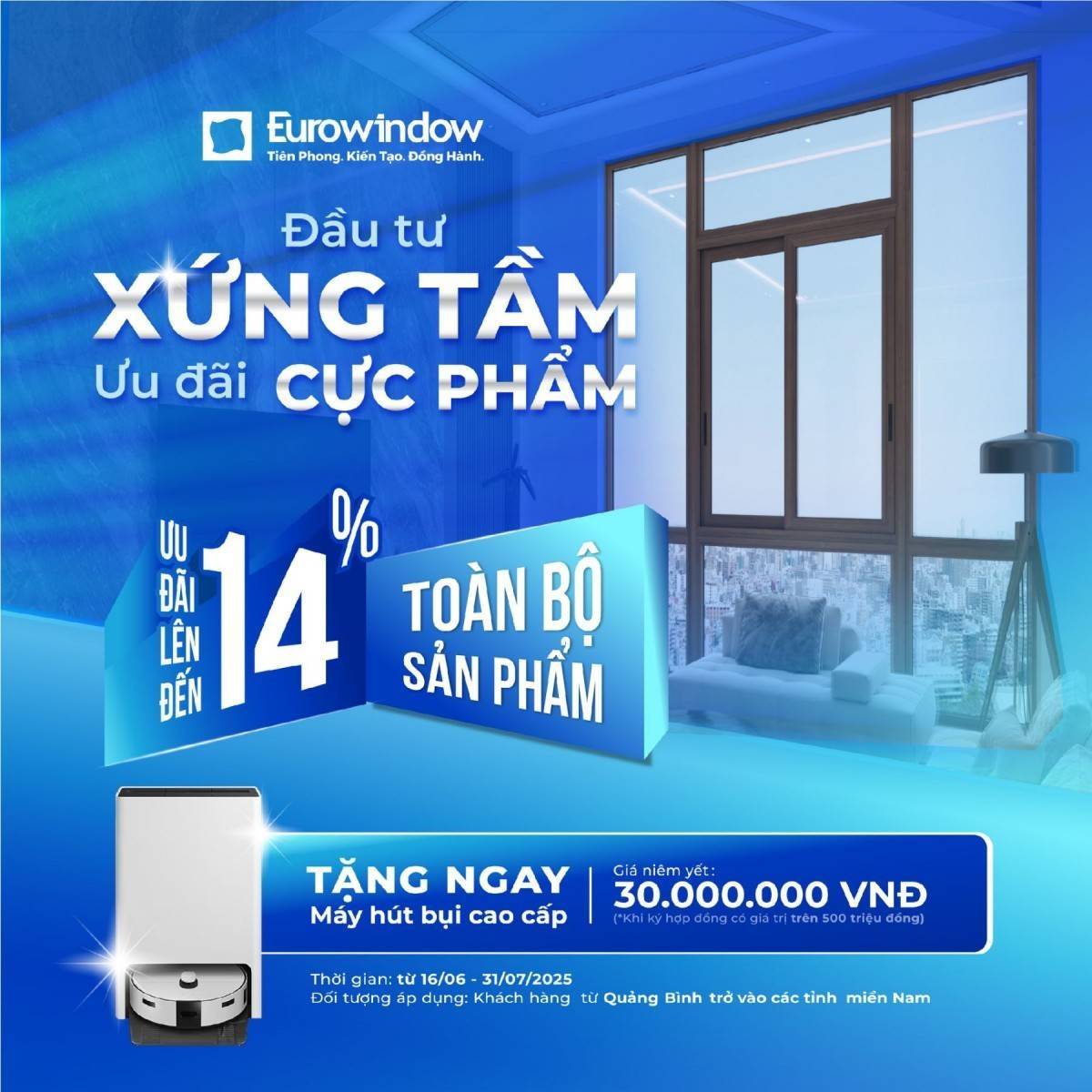 Chỉ còn 7 ngày để nhận ưu đãi tới 14% khi mua cửa Eurowindow