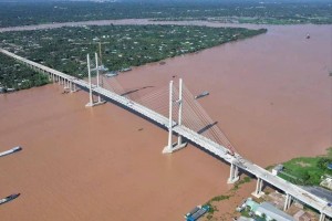 Cầu Rạch Miễu 2 nối hai tỉnh Đồng Tháp và Vĩnh Long dự kiến thông xe vào ngày 2/9