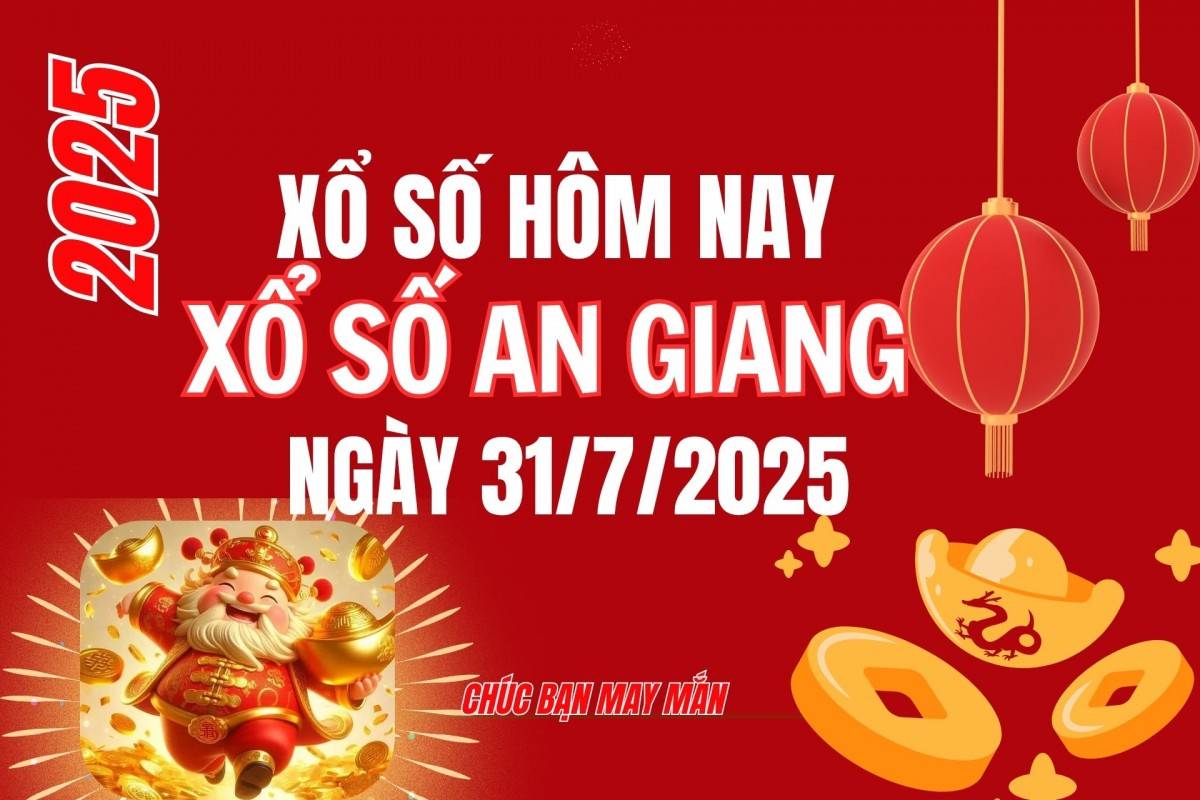 XSAG 24/7, Kết quả xổ số An Giang hôm nay 24/7/2025, Trực tiếp XSAG ngày 24 tháng 7