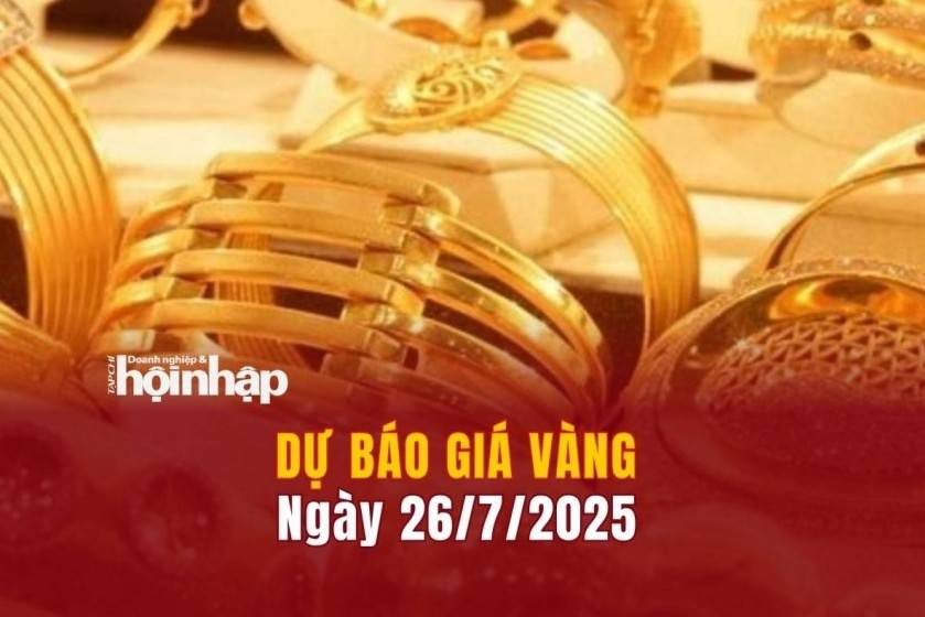 Dự báo giá vàng 26/7: Vàng nhẫn, vàng miếng tiếp đà "lao dốc"