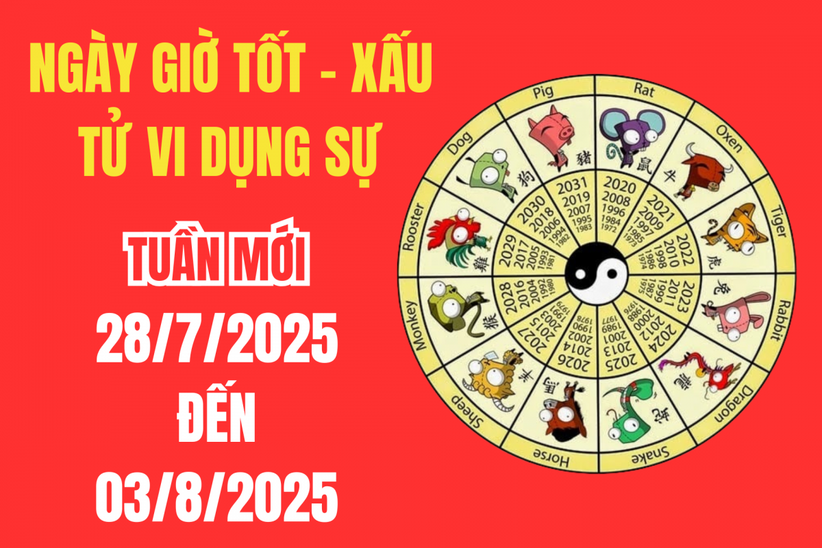 Xem ngày giờ tốt xấu – Tử vi tuần mới từ 28/7 - 03/8/2025: Ngày giờ tốt xấu cho khai trương, xuất hành và ký kết hợp đồng