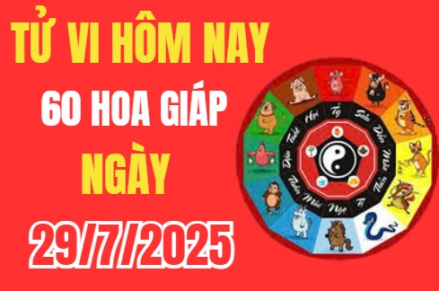 Tử vi 12 con giáp hôm nay ngày 29/7/2025: Con giáp nào có một ngày vui vẻ và nhiều năng lượng tích cực?