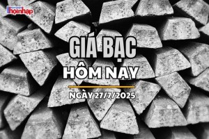 Giá bạc hôm nay 27/7/2025: Thị trường bạc lao dốc, giá giảm đồng loạt trên cả nước