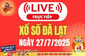 TRỰC TIẾP: Xổ số Đà Lạt hôm nay ngày 27/7/2025 - XSLA 27/7 - Kết quả xổ số Đà Lạt hôm nay