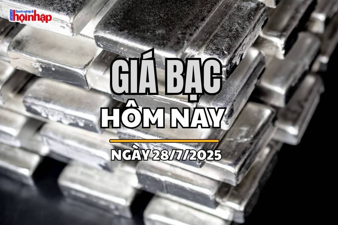 Giá bạc hôm nay 28/7/2025: Giá bạc ngừng giảm, giữ ổn định sau chuỗi ba phiên lao dốc
