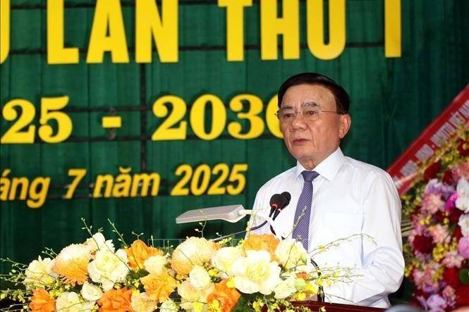 Thường trực Ban Bí thư Trần Cẩm Tú dự Đại hội Đảng bộ xã Hương Sơn (Hà Tĩnh)