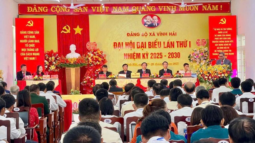 Đại hội Đảng bộ xã Vĩnh Hải (Khánh Hòa) lần thứ I, nhiệm kỳ 2025–2030