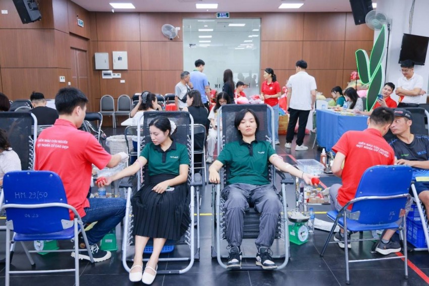 286 đơn vị máu được tiếp nhận tại ngày hiến máu tình nguyện 2025 của Herbalife Việt Nam