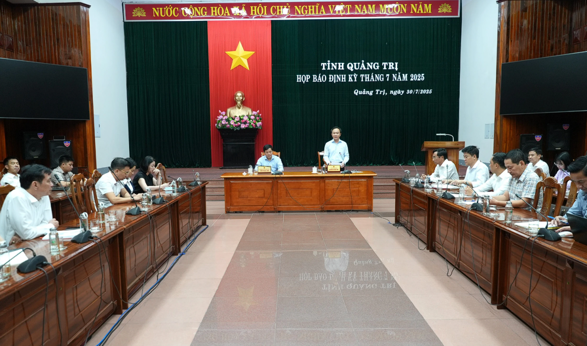 Quảng Trị họp báo định kỳ tháng 7/2025