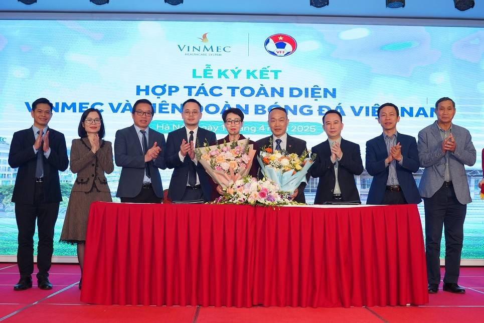 Vinmec và VFF chính thức kí kết hợp tác chiến lược vào tháng 04.2025