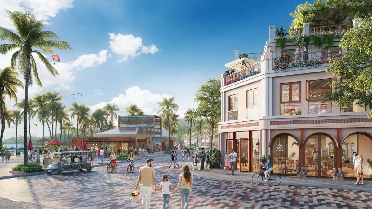 Nhà phố Hỷ Phường, tâm mạch giải trí ven biển, nơi hội tụ của những trải nghiệm độc đáo. (Ảnh: Sun Property) Nhà phố Hỷ Phường, tâm mạch giải trí ven biển, nơi hội tụ của những trải nghiệm độc đáo. (Ảnh: Sun Property)