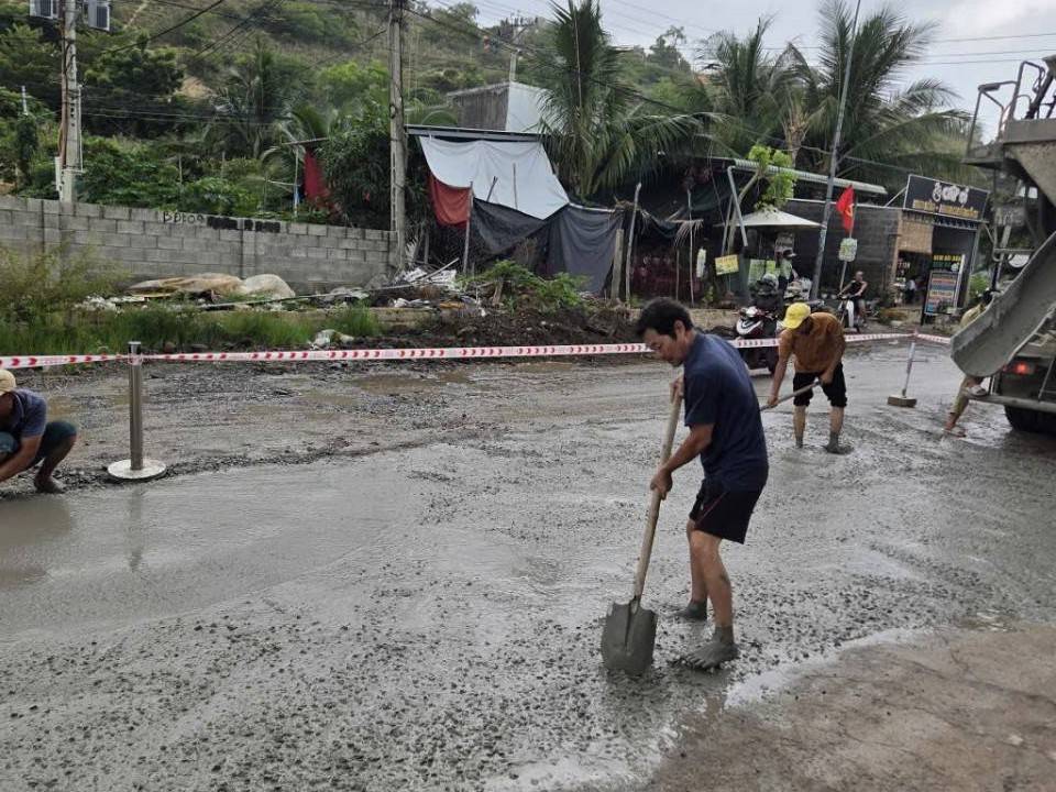 Lâm Đồng: Phường Mũi Né khẩn trương thi công tuyến đường Huỳnh Thúc Kháng