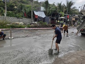 Lâm Đồng: Phường Mũi Né khẩn trương thi công tuyến đường Huỳnh Thúc Kháng