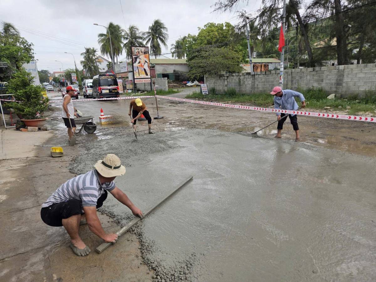 Lâm Đồng: Phường Mũi Né - Khẩn trương thi công tuyến đường Huỳnh Thúc Kháng đón du lịch