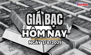 Giá bạc hôm nay 1/8/2025: Giá bạc tiếp tục giảm mạnh