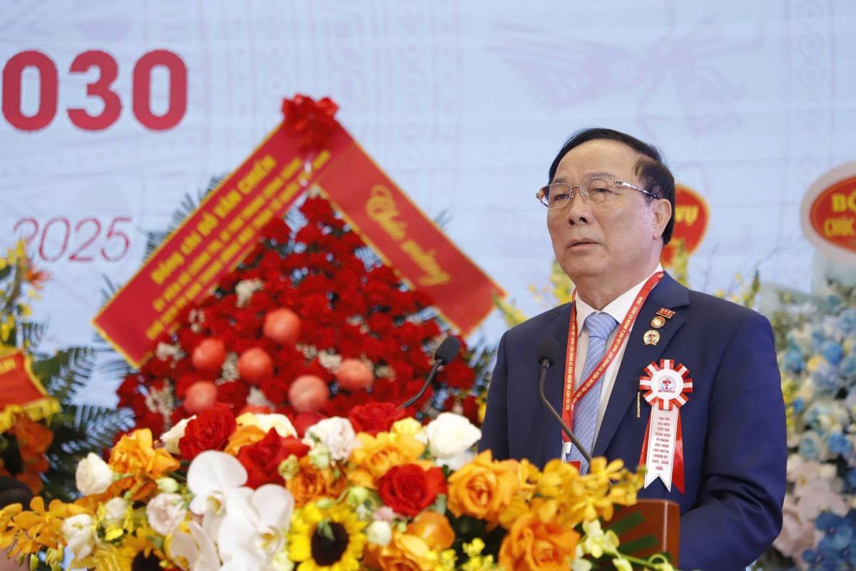 GS.VS Nguyễn Văn Đệ, Chủ tịch Hiệp hội Bệnh viện tư nhân khóa 3, nhiệm kỳ 2025-2030 phát biểu