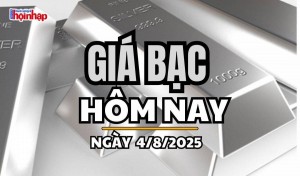 Giá bạc hôm nay 4/8/2025: Giá bạc trong nước và thế giới giảm nhẹ
