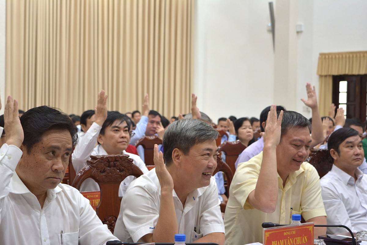 Các đại biểu đã tập trung thảo luận, góp ý nhiều nội dung quan trọng tại hội nghị.